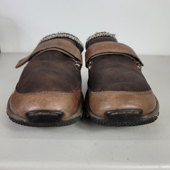 Merrell Encore Womens Size 7 Coffee Suede Leather Slip On Mocs Clogs J66238 - Picture 4 of 10